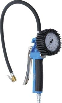 Compressed-air Tyre Pressure Gauge/Inflator Pistol-Grip Air Inflator, calibrated