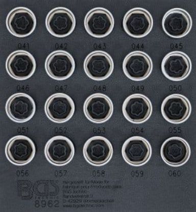 Wheel Lock Removal Kit 20-piece Rim Lock Socket Set for BMW