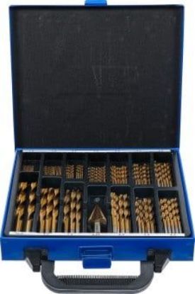 Twist Drill Bit Set 119-piece Twist & Step Drill Set HSS, Titanium Coa