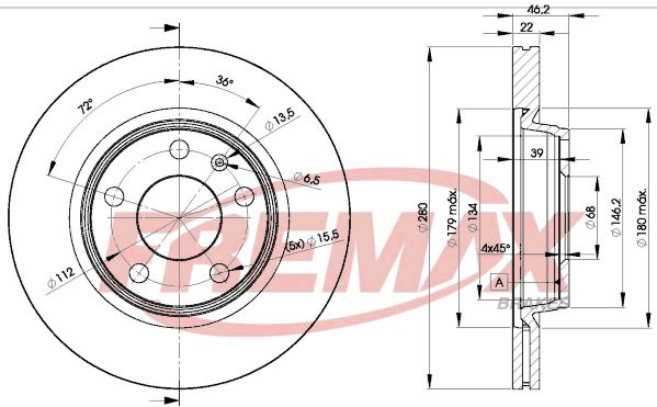 Brake Disc PASSAT Variant (3B5)