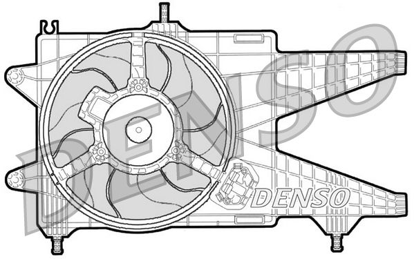 Fan, engine cooling FIAT Punto 1.9 D / JTD / Pun