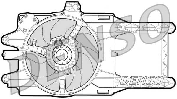 Fan, engine cooling LANCIA Ypsilon F.L. 2000 1.2