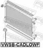 Mounting, radiator VAG 1K0121367F