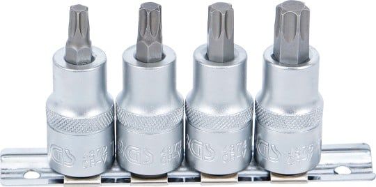 Socket Wrench Set 4-piece T-Star Bit Socket Set, T40-T55, 12.5 (1/2"