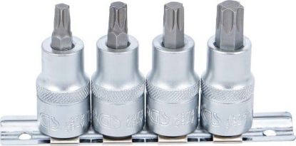 Socket Wrench Set 4-piece T-Star Bit Socket Set, T40-T55, 12.5 (1/2"