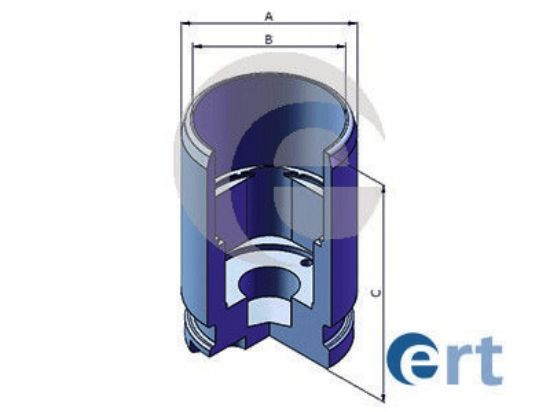 Piston, brake caliper