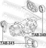 Mounting, differential TOYOTA 41651-42120