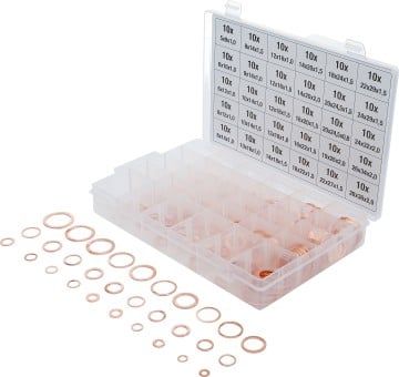 Seal Ring Set 300-piece Copper O-Ring Assortment