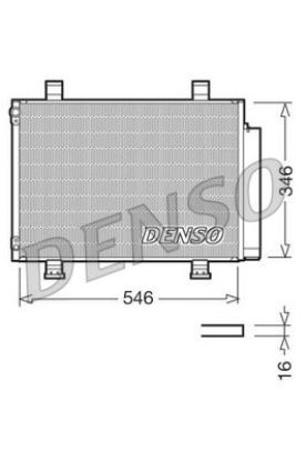 Condenser, air conditioning SUZUKI SWIFT III 1.3 - 1.5 -