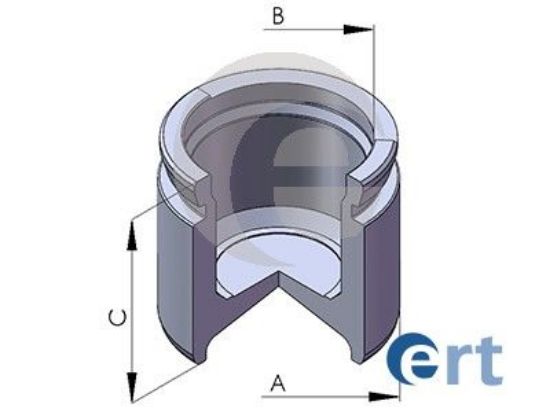 Piston, brake caliper