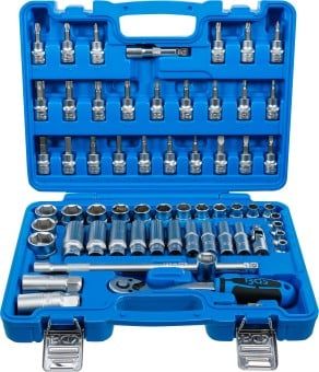 Socket Wrench Set 61-piece Socket Set, 3/8", in INCH