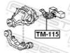 Mounting, differential TOYOTA 52291-12010