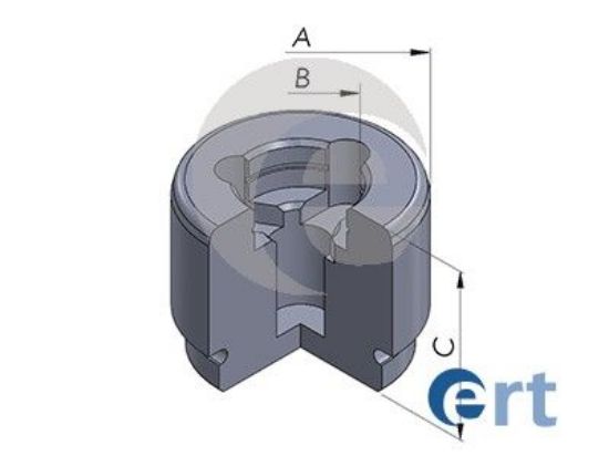 Piston, brake caliper