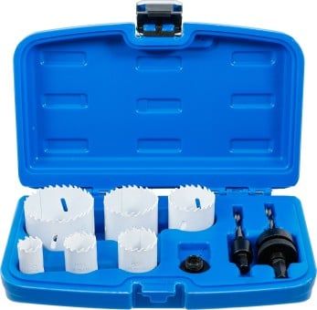 Hole Saw Set 8-piece Holesaw Set, 22-65 mm ø, Depth 40 mm