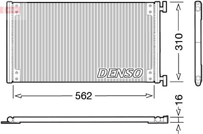 Condenser, air conditioning FIAT DoblE 1.2/ 1.6 16v