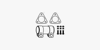 Mounting Kit, catalytic converter Audi A3 II 3.2 quattro (8P)