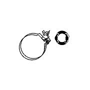 Bracket, muffler BMW