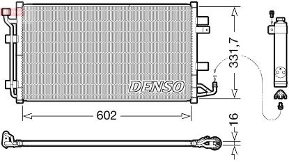 Condenser, air conditioning NISSAN 921003NA0A / 921103NA0A