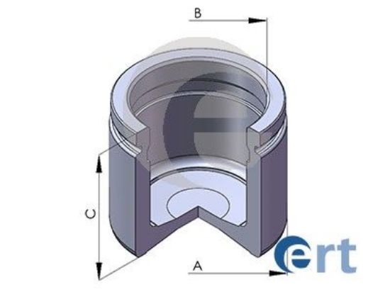Piston, brake caliper