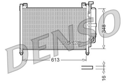 Condenser, air conditioning MAZDA 2 - 1.3 - 1.4 - 1.5