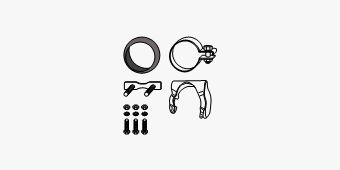 Mounting Kit, catalytic converter Mercedes E290 Turbodiesel