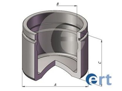 Piston, brake caliper