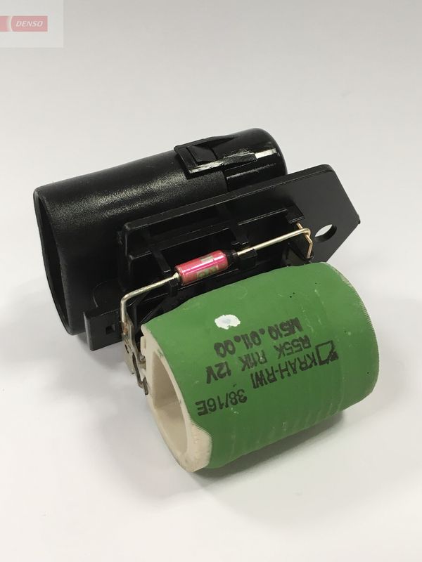 Series resistor, electric motor (radiator fan)