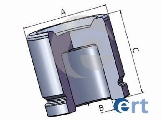 Piston, brake caliper