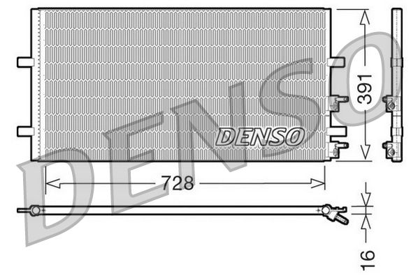 Condenser, air conditioning FORD Transit 2.2 - 2.3 - 2.4