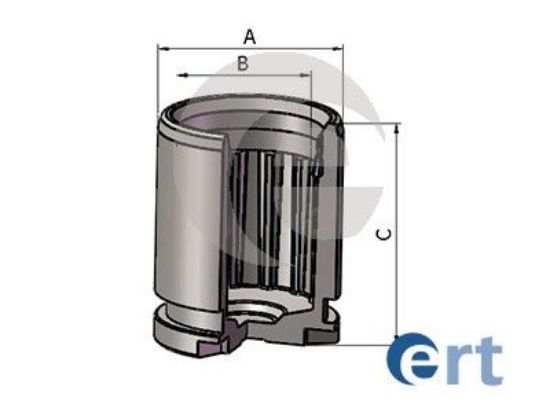 Piston, brake caliper