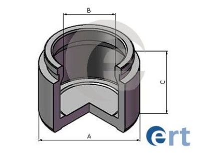 Piston, brake caliper