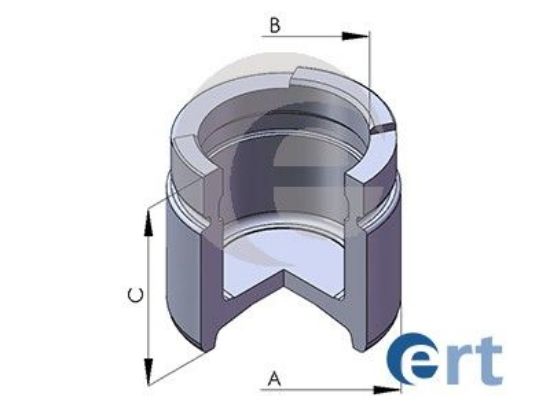 Piston, brake caliper