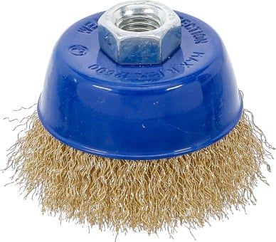 Wire Brush Wire Cup Brush M14x2, Ø 75 x Height 57 mm, brass p