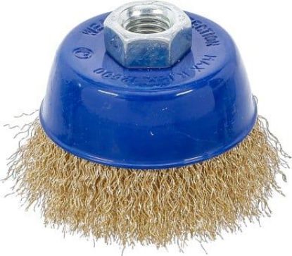 Wire Brush Wire Cup Brush M14x2, Ø 75 x Height 57 mm, brass p