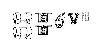 Mounting Kit, exhaust system Fiat Punto II 1.4 16V