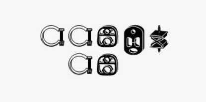 Mounting Kit, exhaust system CITROEN BERLINGO