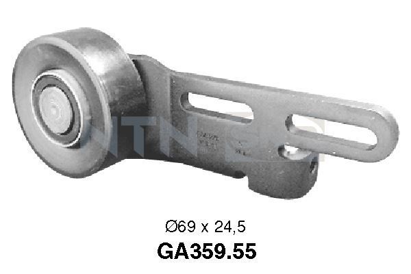 Tensioner Pulley, V-ribbed belt Peugeot