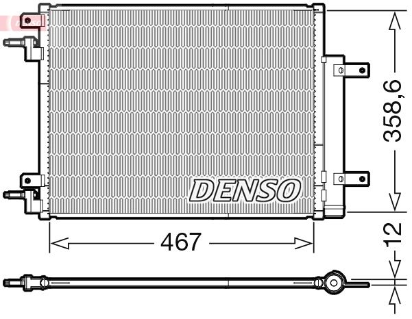 Condenser, air conditioning OPEL 1850741 / 95437449