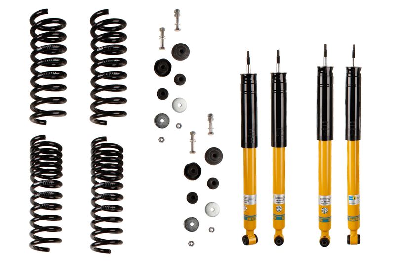 Suspension Kit, springs/shock absorbers MB E-CLASS (W210); K; B12 PK
