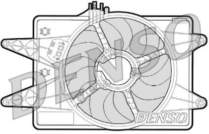 Fan, engine cooling FIAT DoblE 1.9 Diesel