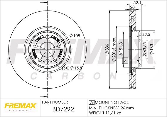 Brake Disc Volvo S60 10-
