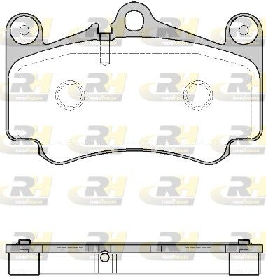 Brake Pad Set, disc brake PORCHE 911 01-03 esim.