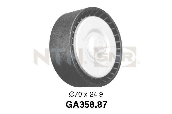 Deflection/Guide Pulley, V-ribbed belt JUMPER Buss (230P) 02.94 - 04.02