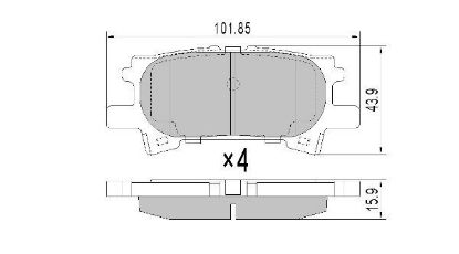 Brake Pad Set, disc brake