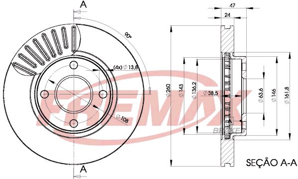 Brake Disc MONDEO II (BAP)