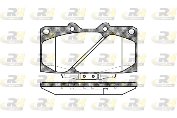 Brake Pad Set, disc brake Subaru IMPREZA 1.6 TS 00- esi
