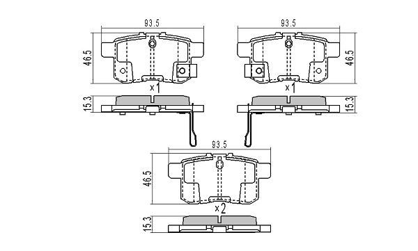Brake Pad Set, disc brake