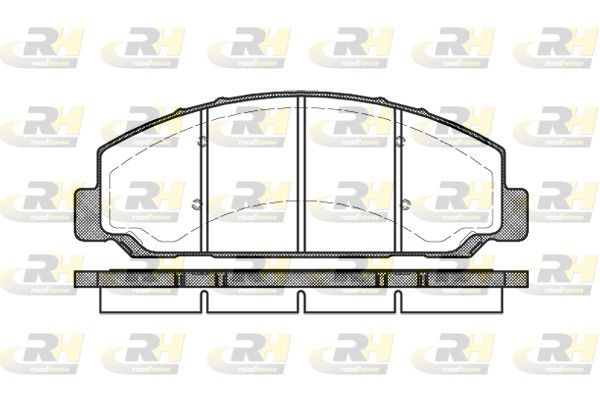 Brake Pad Set, disc brake ISUZU N-seeria 01- esim.
