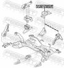 Mounting, automatic transmission FORD 5N51-7M121-KD, VOLVO 31316498