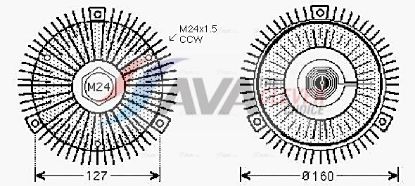Clutch, radiator fan BMW E39 525td - M51D25